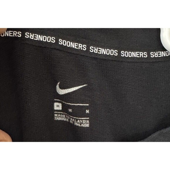 Nike‎ Oklahoma Sooners University OU Shirt Mens M Gray Logo Graphic W Side Zip - Picture 6 of 6